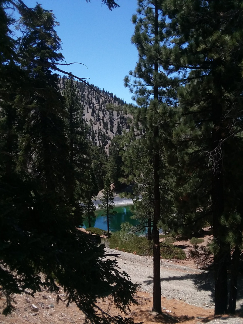 A cool Lake near the ski slopes. I assume a snow making reservoir perhaps.